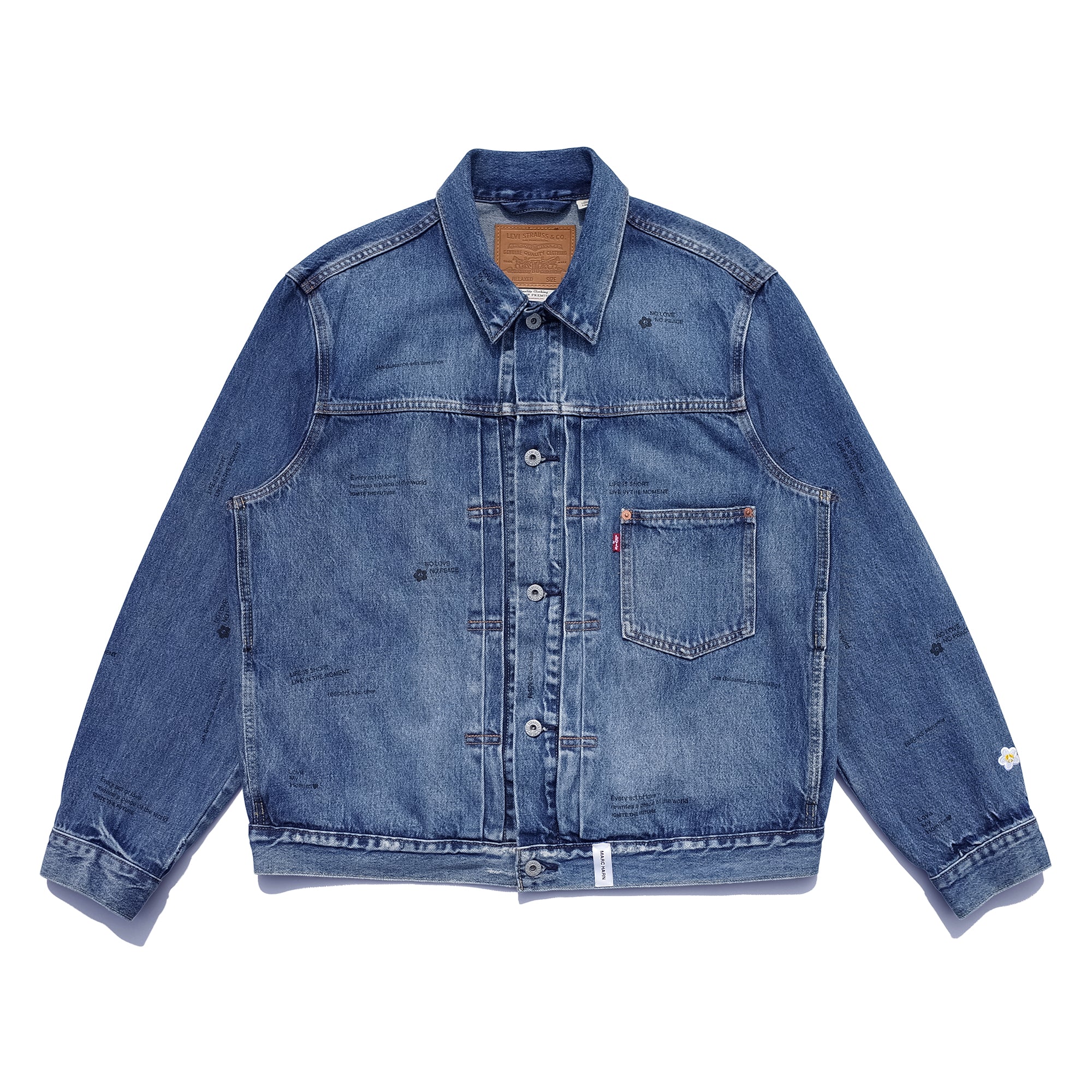 【新品】MARC HARN 1ST LETTER DENIM JACKET march-harn-1st-levis-denim-