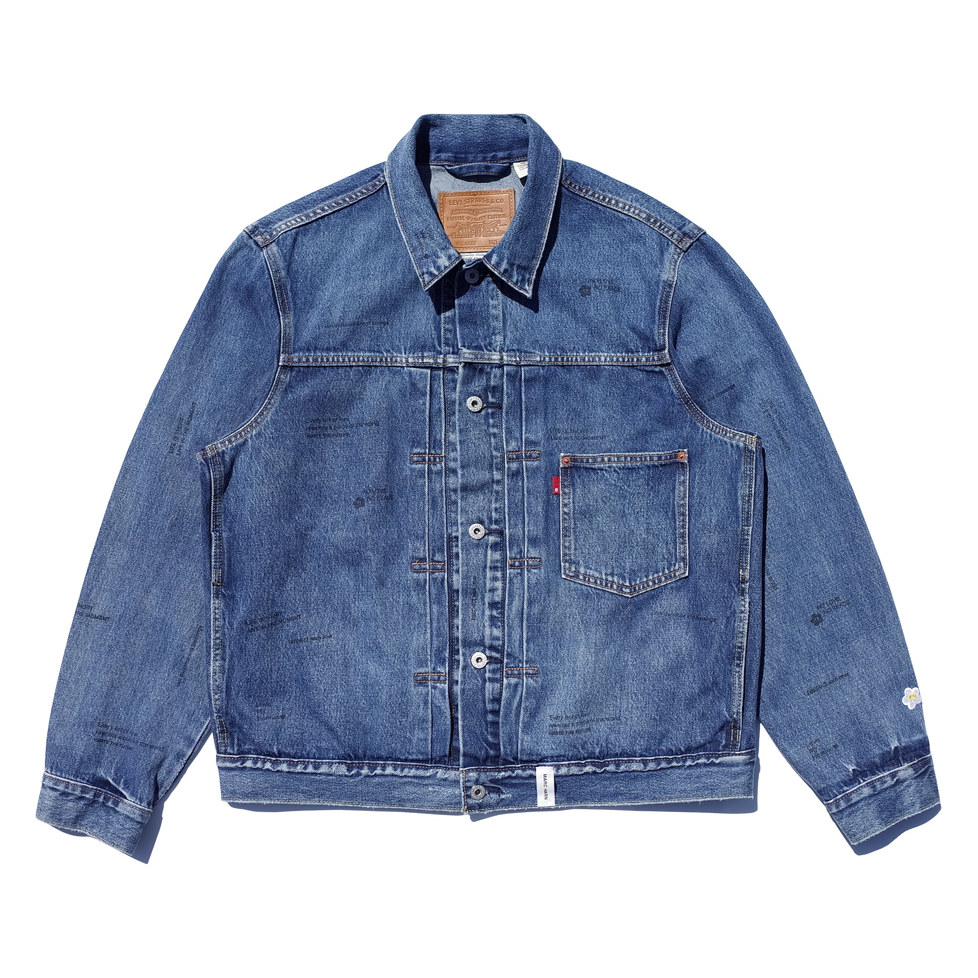 【新品】MARC HARN 1ST LETTER DENIM JACKET march-harn-1st-levis-denim-